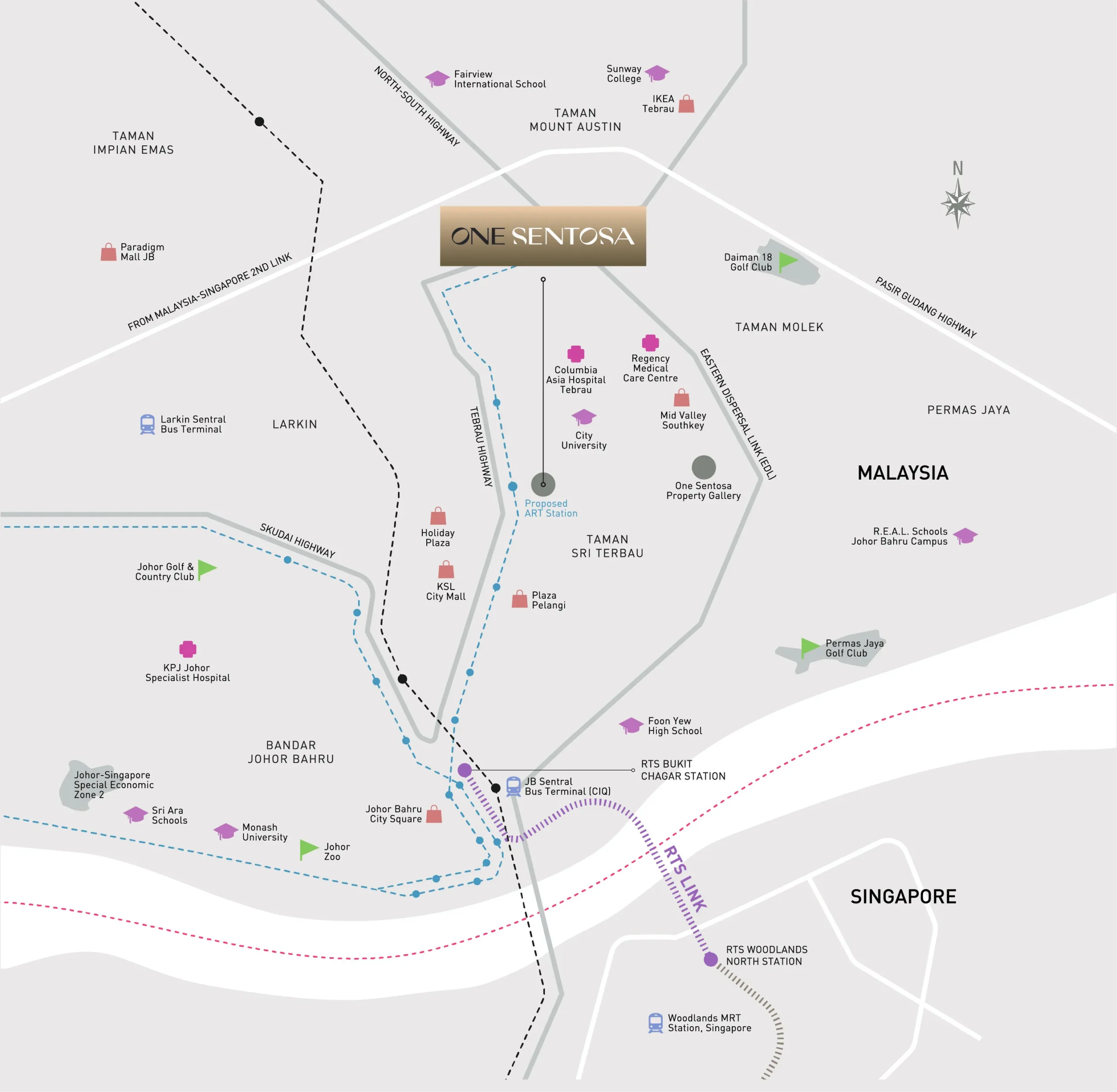 Skyline Sentosa - map