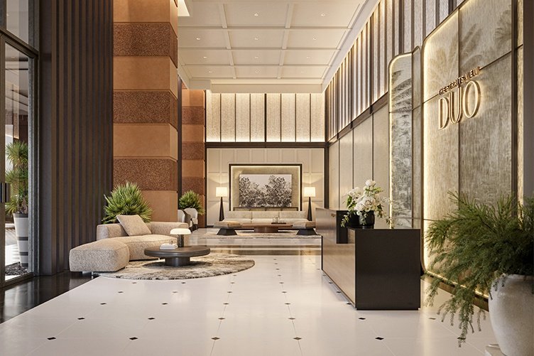 The Straits View Duo Residence - counter