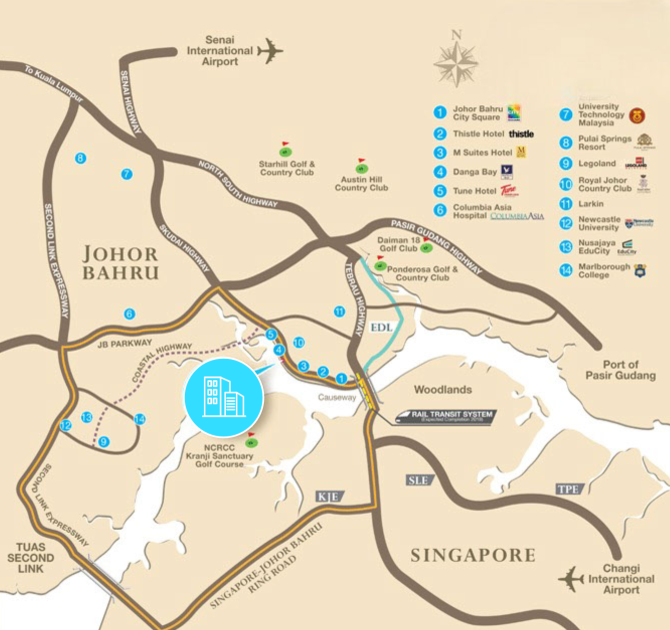 Country Garden Danga Bay Country Garden Danga Bay - location