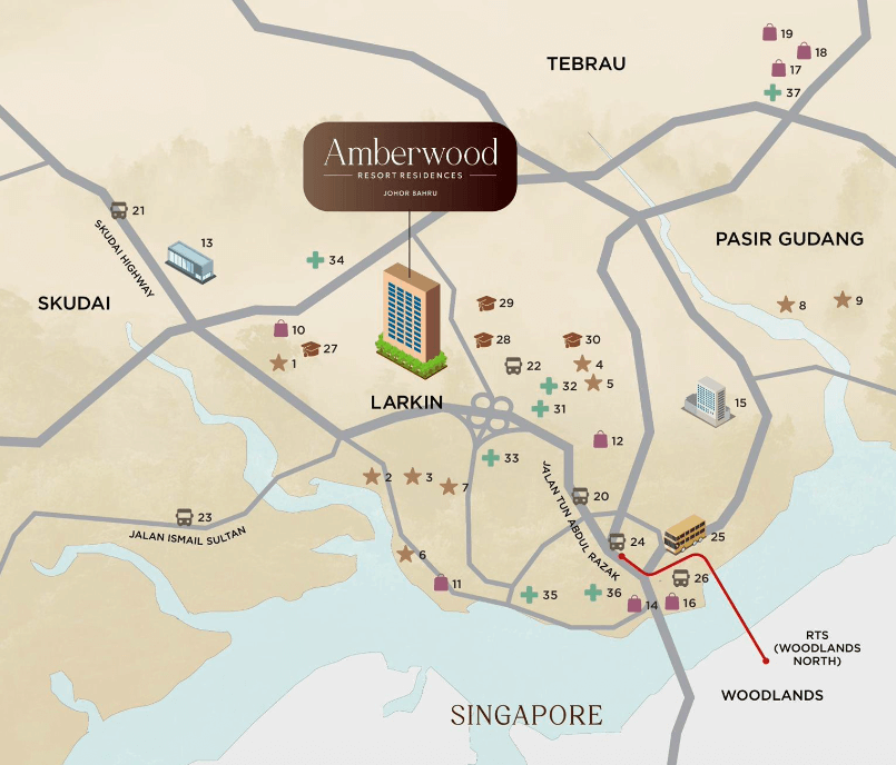Amberwood Resort Residence - map 3