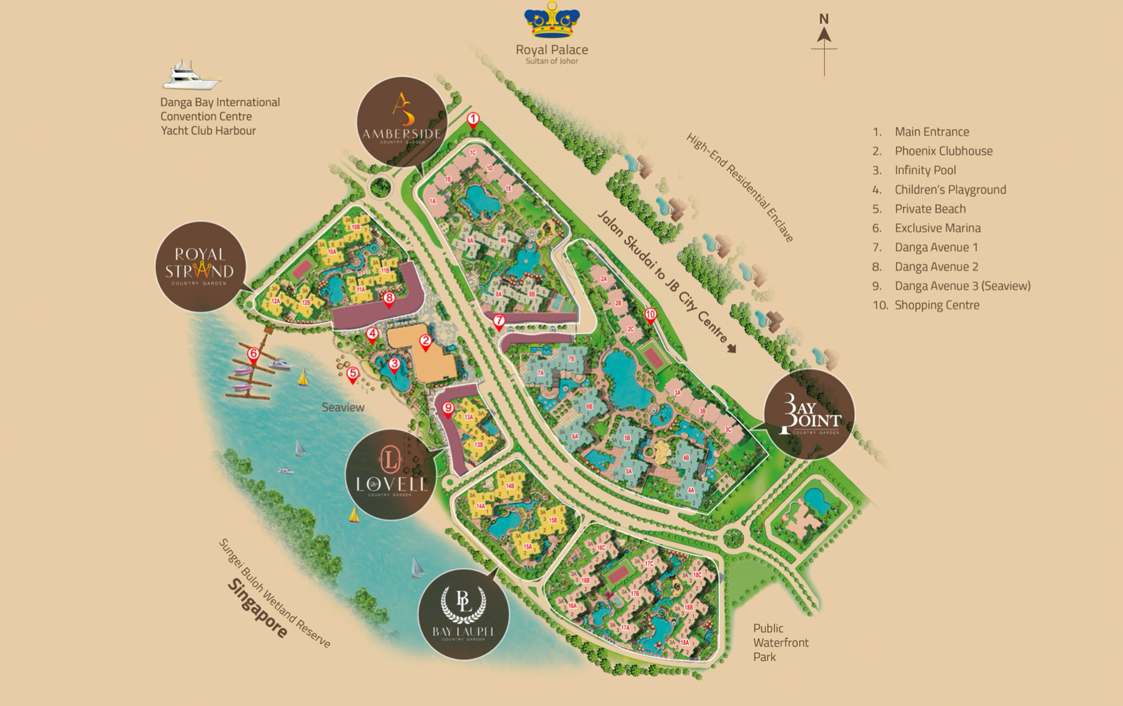 Country Garden Danga Bay Country Garden Danga Bay - master plan