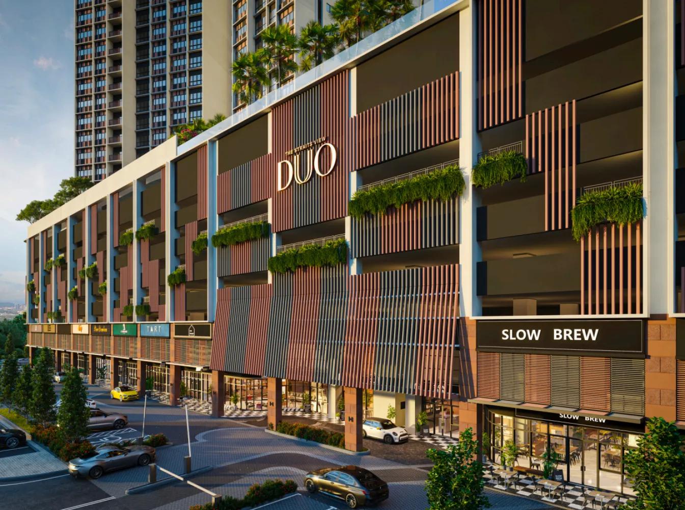 The Straits View Duo Residence - stores