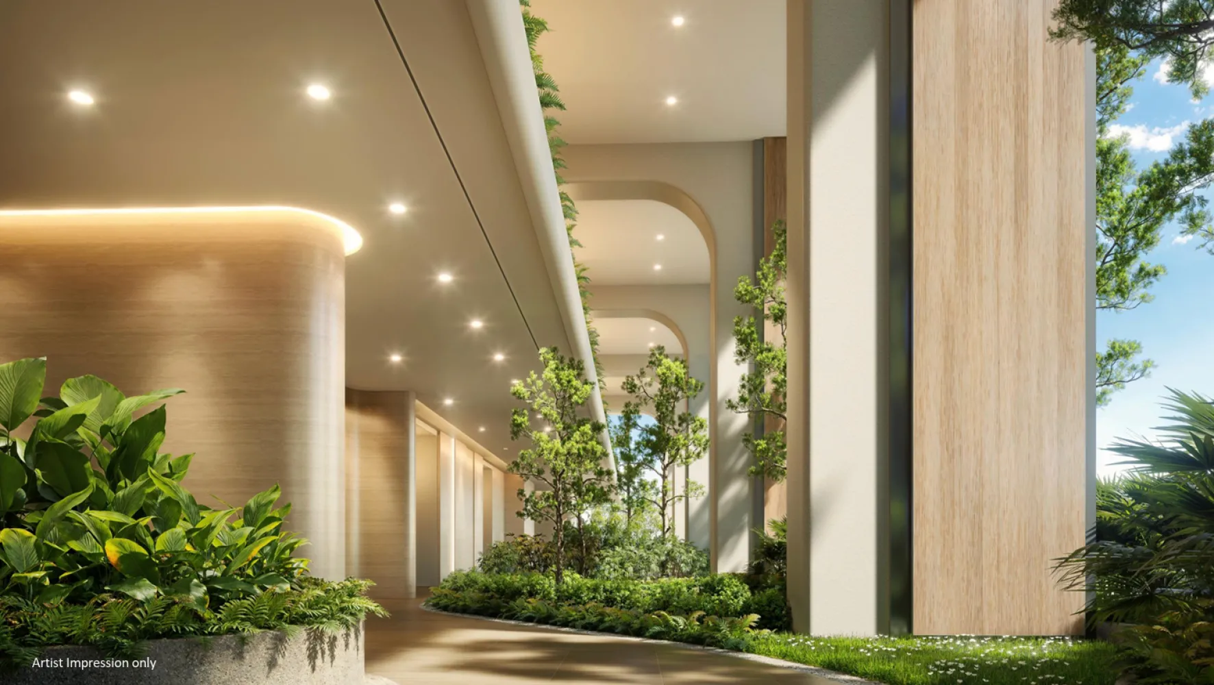 Aethera Residence - walkway